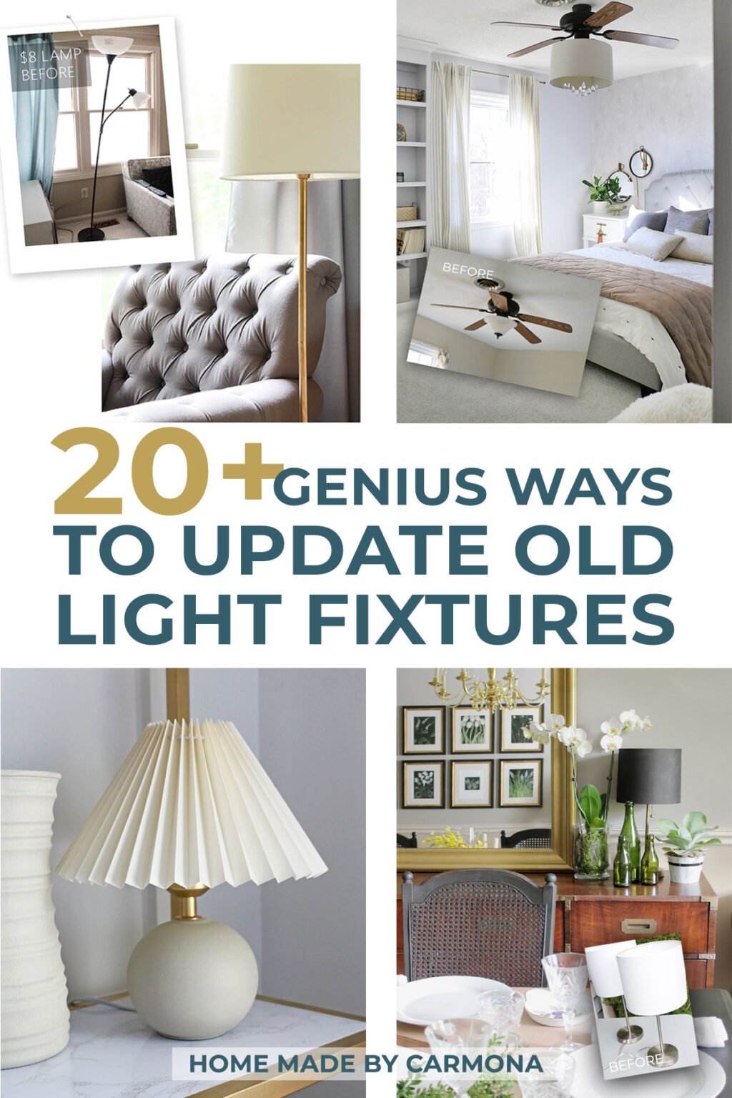 20+ Genius Ways To Update Old Light Fixtures
