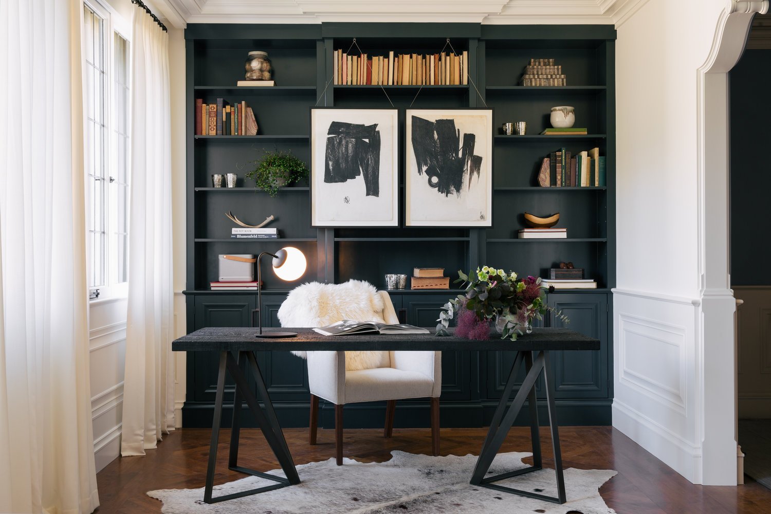 ABD Studio black builtins and desk