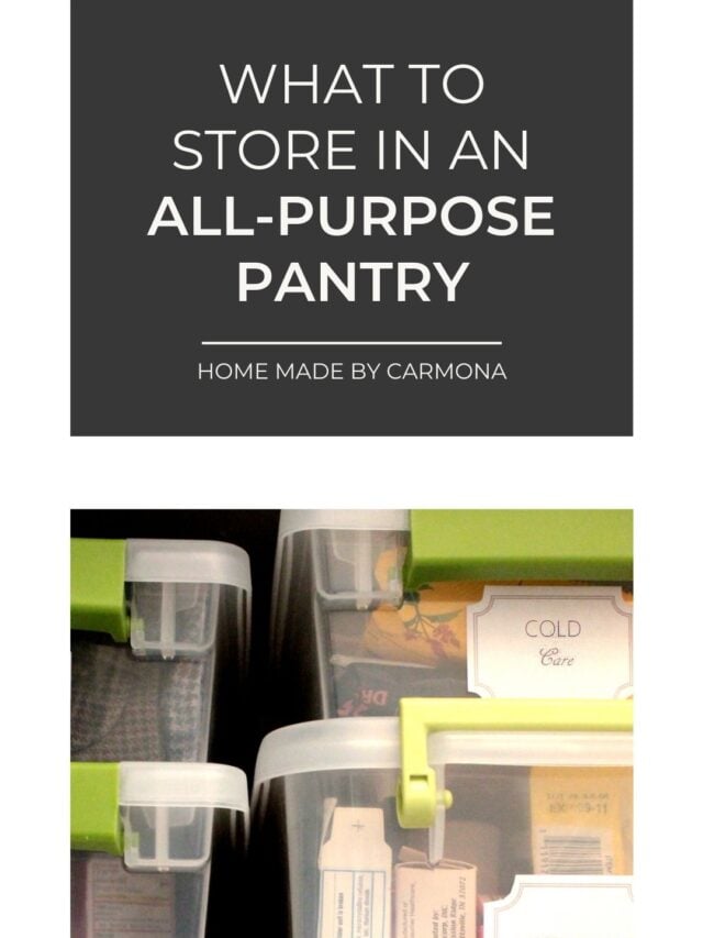 What To Store In An All-Purpose Pantry