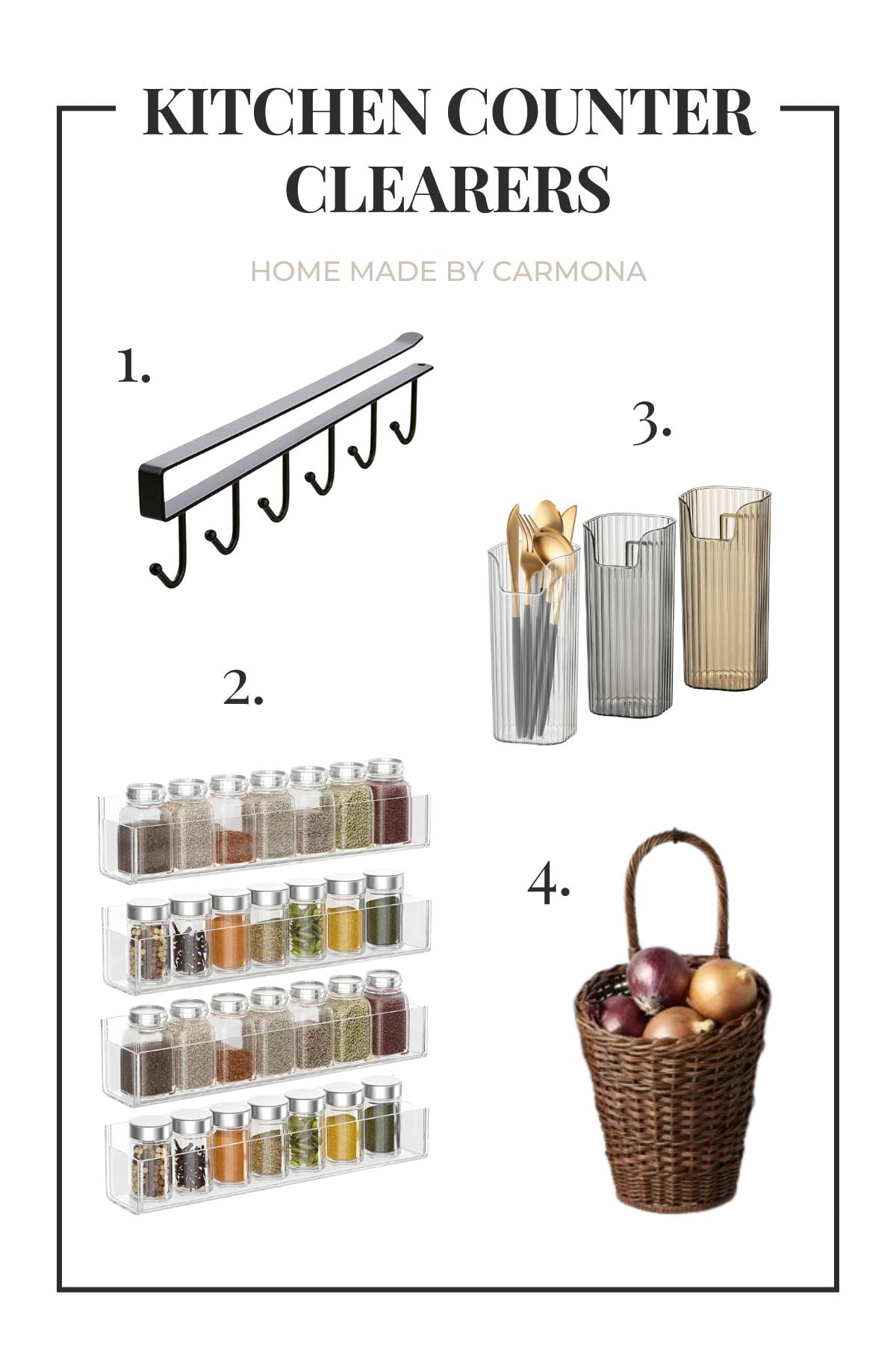 Products to keep kitchen counters clear of clutter