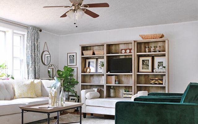 This contemporary iving room demonstrates many interior design basics.