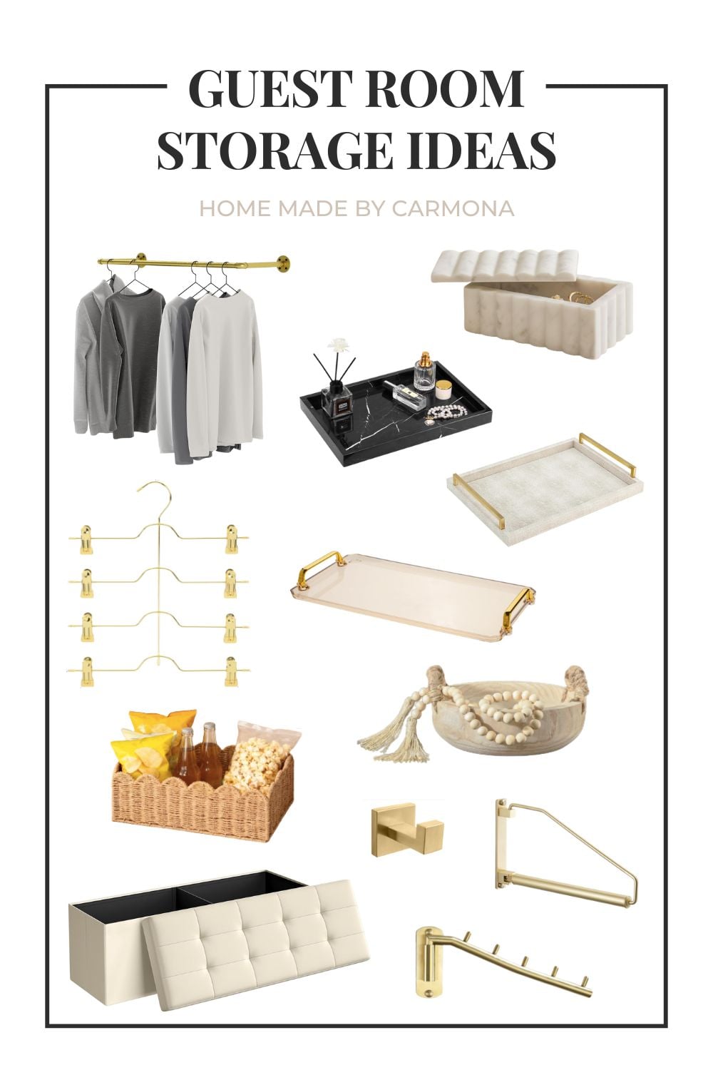 Guest room storage solutions from Amazon