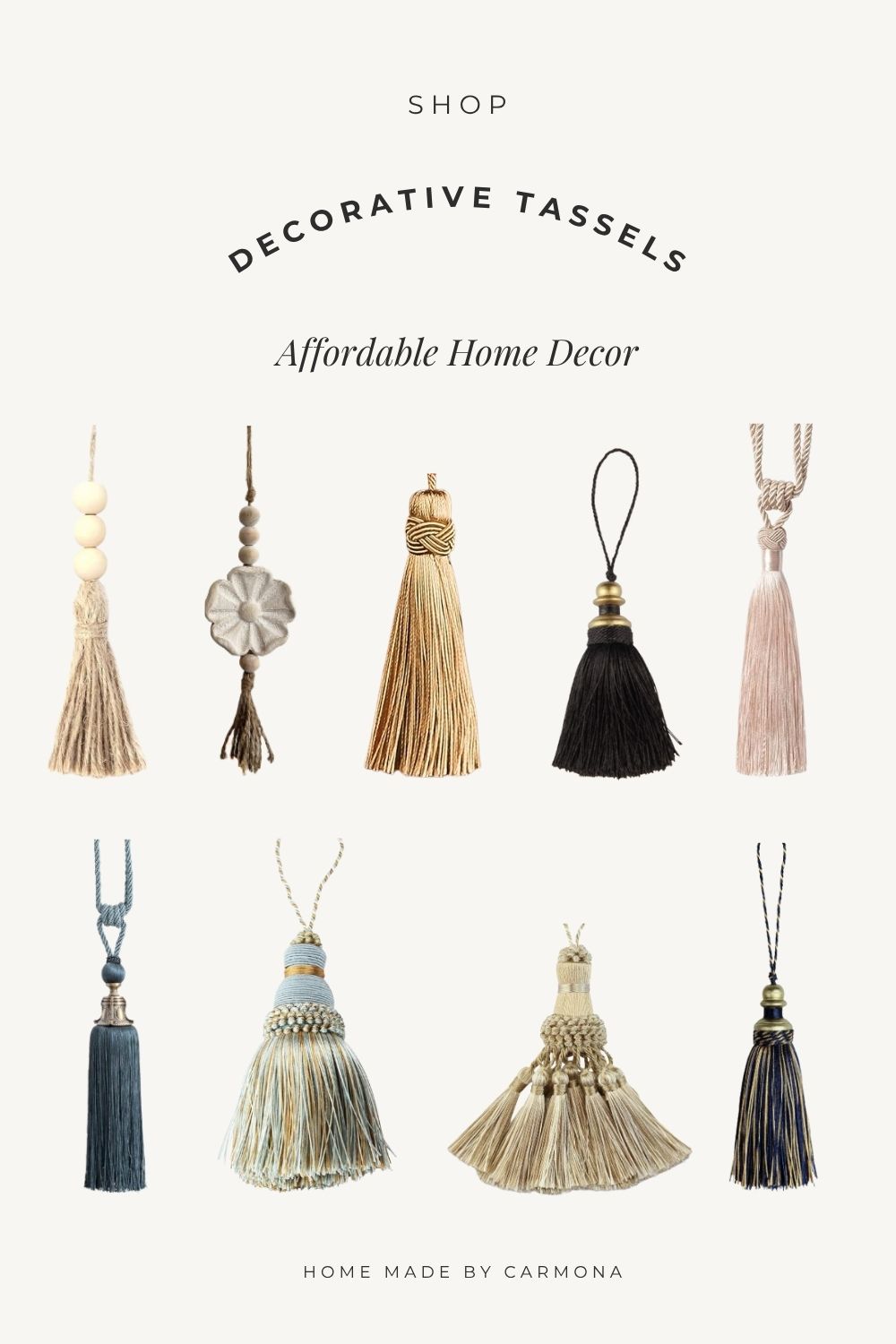 Decorative Tassels from Amazon