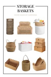 Decorative baskets from Amazon