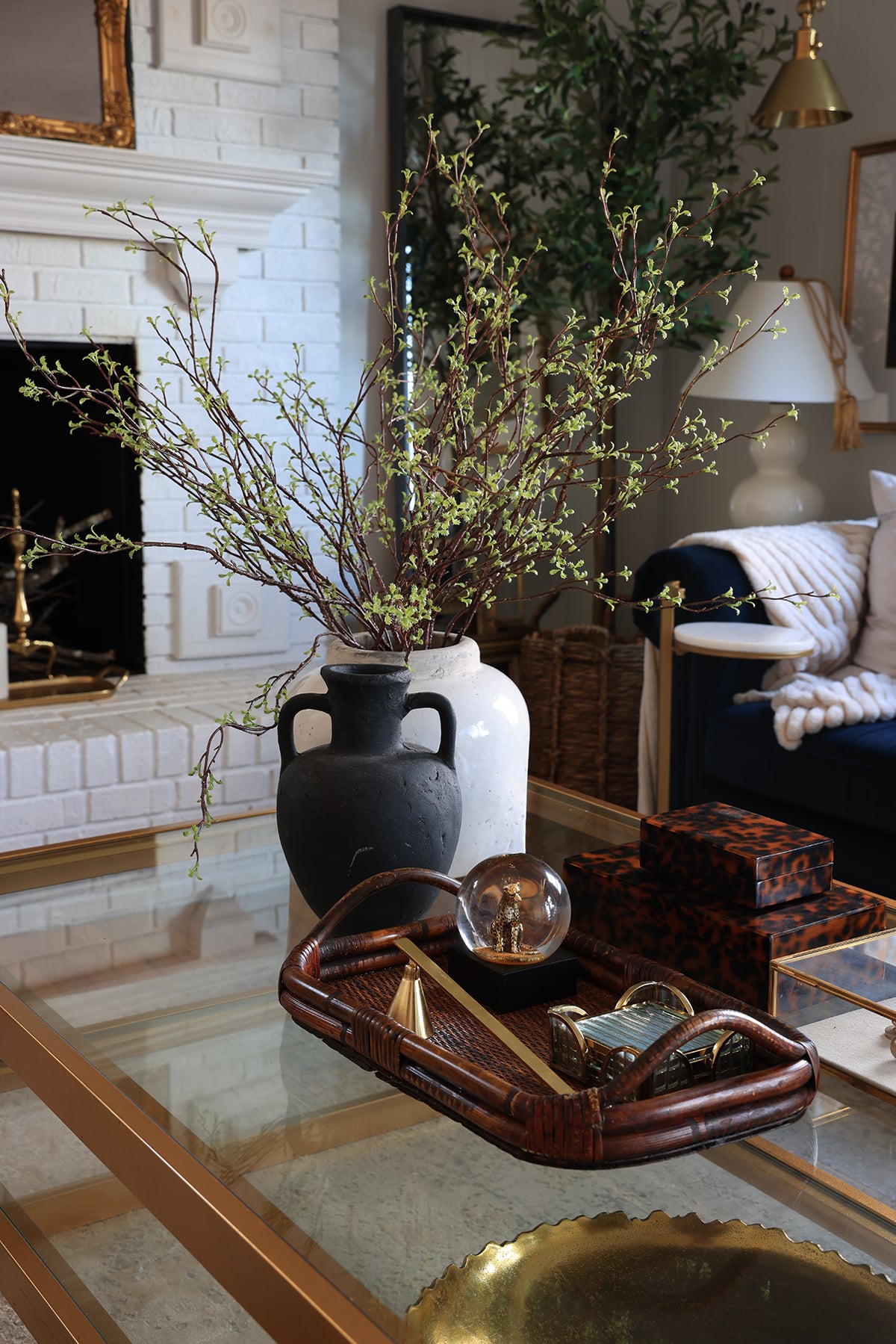 Faux branches with early spring buds