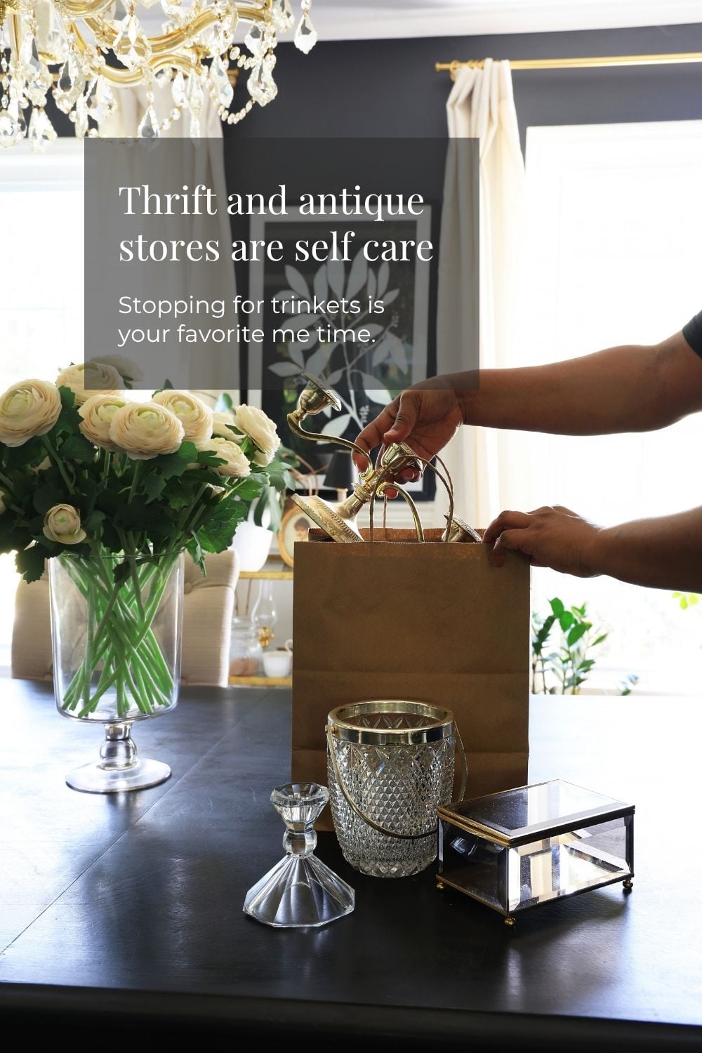 thrifted bag of antiques
