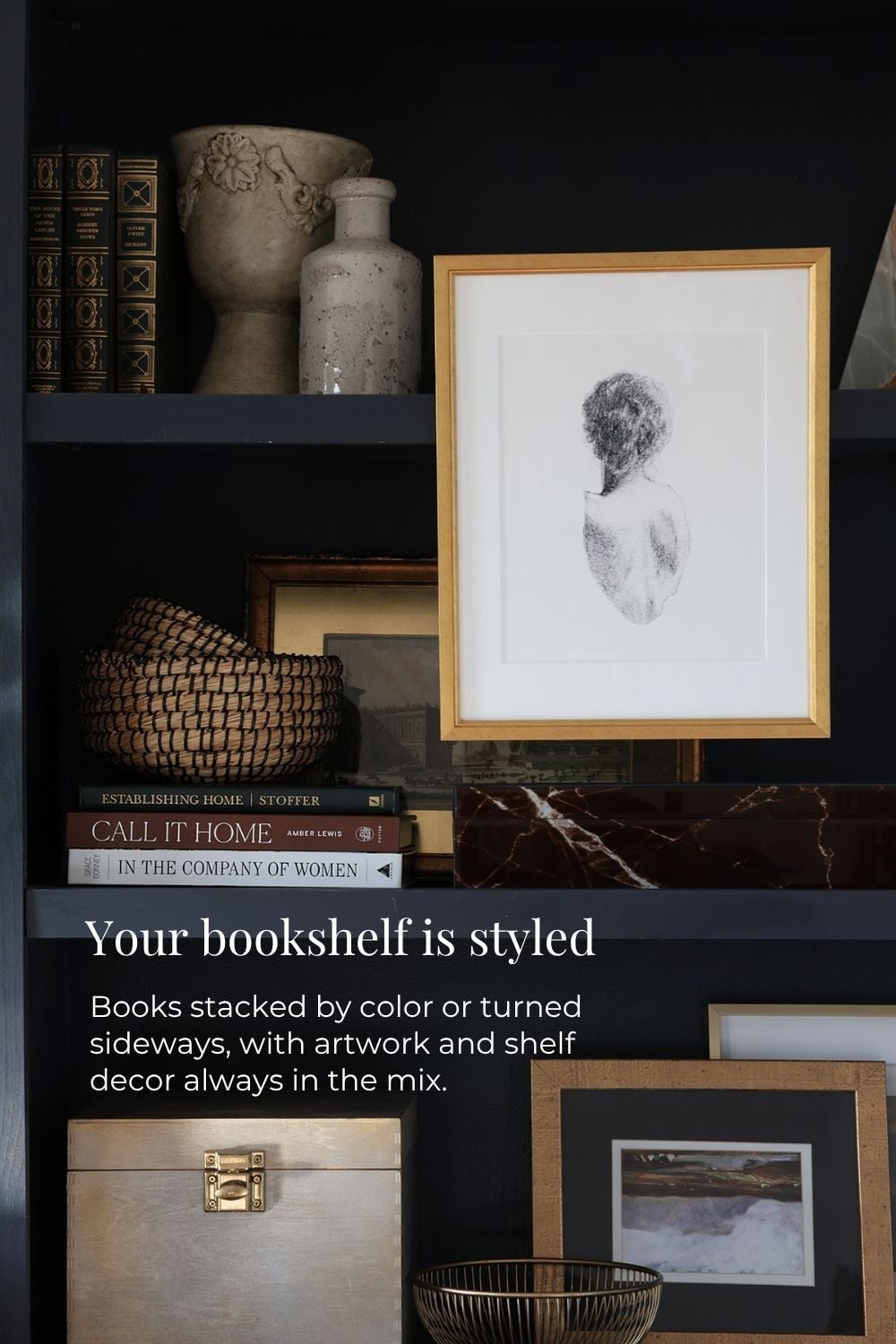 Styled bookcase